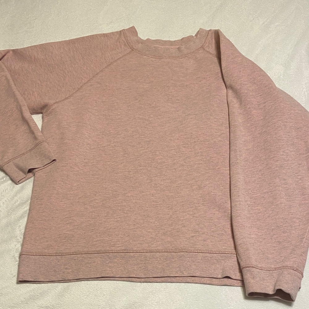 Worn Once Topshop Heather Pink Sweatshirt Crew Neck Loungewear